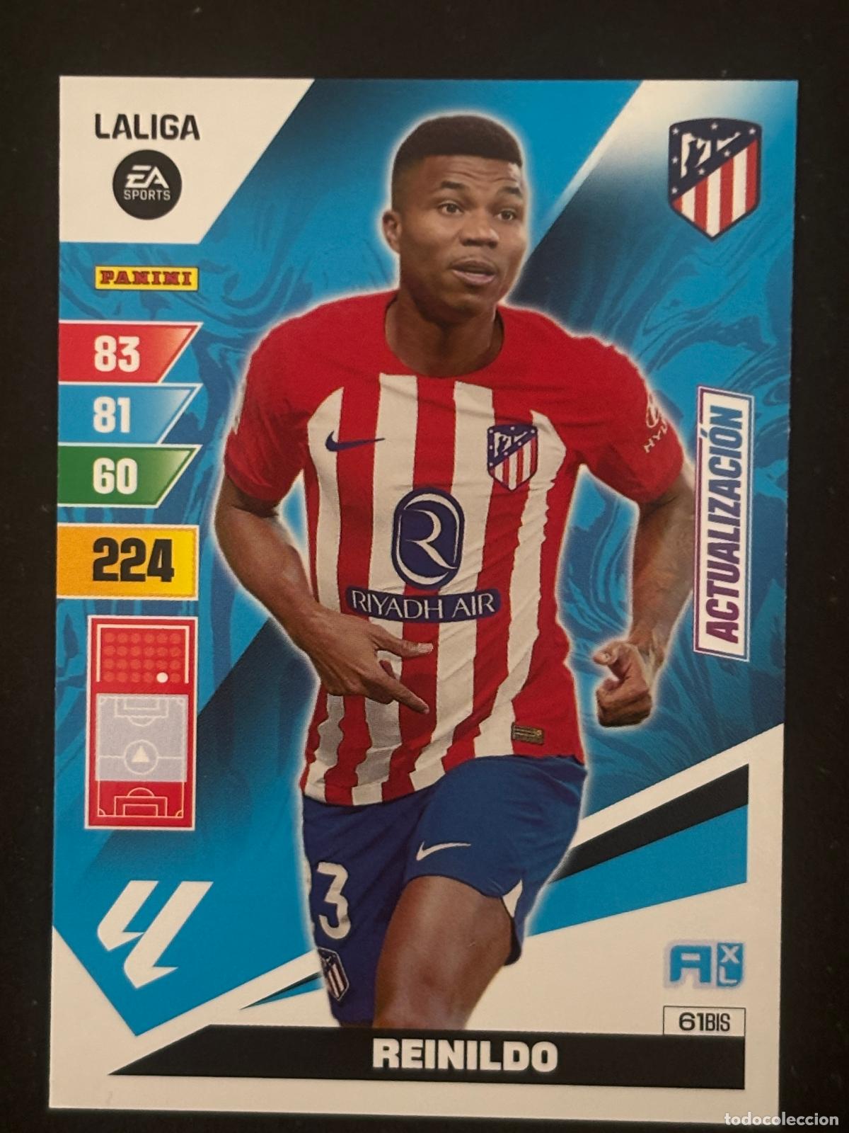 Fu&szlig;ball-Sticker: 61BIS REINILDO AT MADRID ADRENALYN PLUS 2&ordf; EDICI&Oacute;N ADRENALYN XL LALIGA 23-24 2023-2024