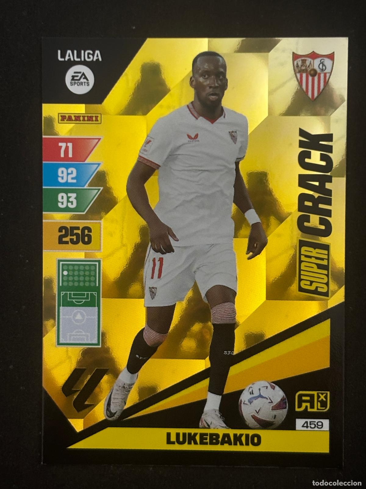 Fu&szlig;ball-Sticker: 459 LUKEBAKIO SEVILLA SUPER CRACK ADRENALYN XL LALIGA EA SPORTS 23-24 2023-2024 PANINI