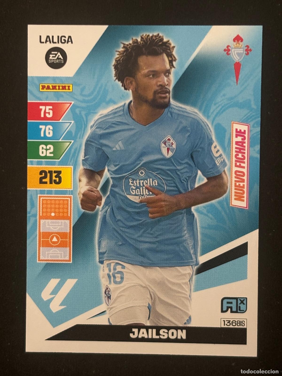 Fu&szlig;ball-Sticker: 136BIS JAILSON CELTA ADRENALYN PLUS 2&ordf; EDICI&Oacute;N ADRENALYN XL LALIGA 23-24 2023-2024