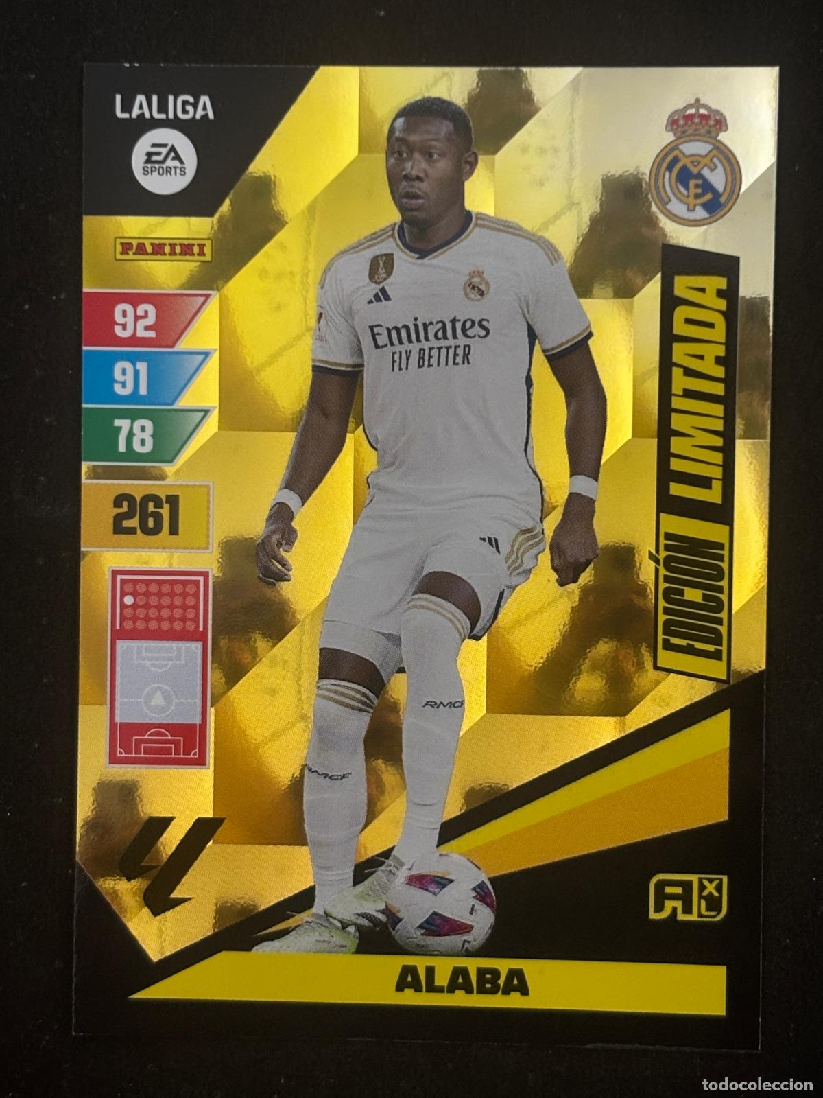 Fu&szlig;ball-Sticker: ALABA REAL MADRID EDICI&Oacute;N LIMITADA MEGAPACK ADRENALYN XL LALIGA 23-24 2023-2024