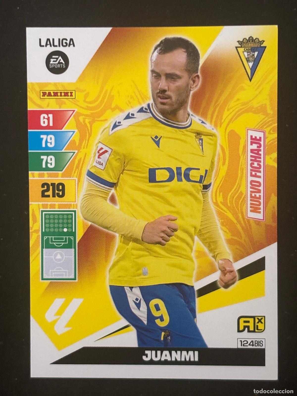 Figurine di Calcio: 124BIS JUANMI CADIZ ADRENALYN PLUS 2&ordf; EDICI&Oacute;N ADRENALYN XL LALIGA 23-24 2023-2024