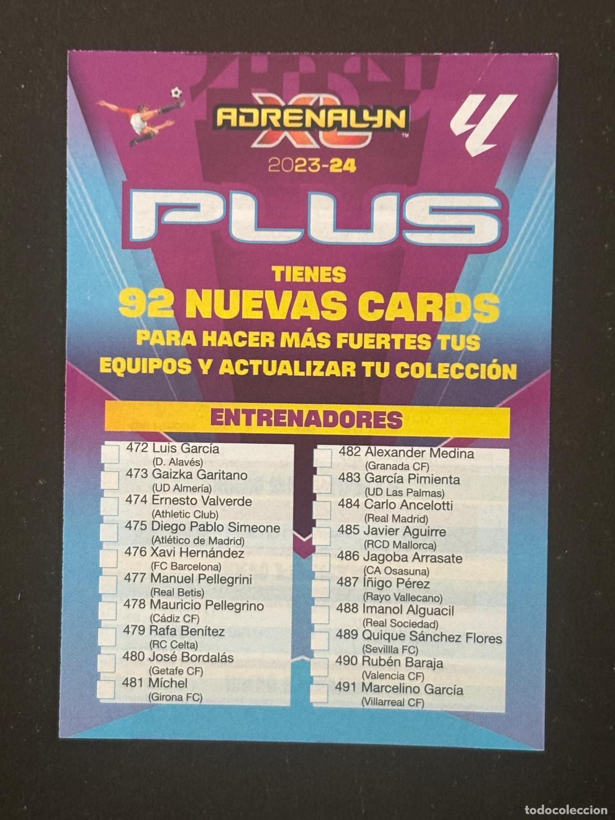 Figurine di Calcio: CHECKLIST FICHAJE BIS ADRENALYN PLUS 2&ordf; EDICI&Oacute;N ADRENALYN XL LALIGA 23-24 2023-2024