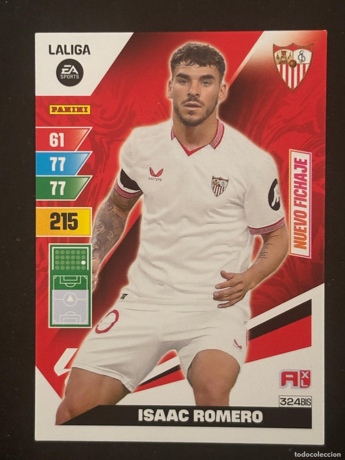 Figurine di Calcio: 324BIS ISAAC ROMERO SEVILLA ADRENALYN PLUS 2&ordf; EDICI&Oacute;N ADRENALYN XL LALIGA 23-24 2023-2024