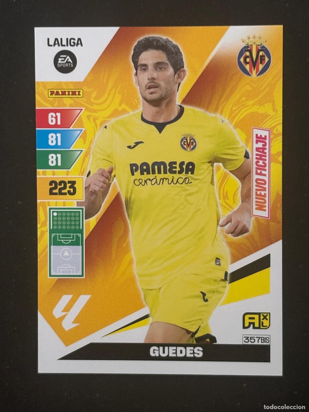 Cromos de f&uacute;tbol: 357BIS GUEDES VILLARREAL ADRENALYN PLUS 2&ordf; EDICI&Oacute;N ADRENALYN XL LALIGA 23-24 2023-2024