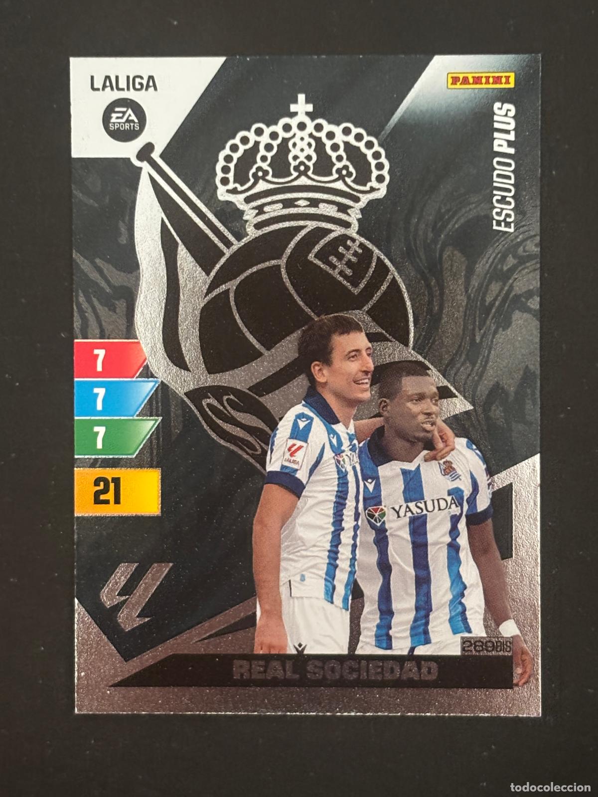 Cromos de f&uacute;tbol: 289BIS ESCUDO PLUS REAL SOCIEDAD ESCUDO PLUS ADRENALYN XL LALIGA EA SPORTS 23-24 2023-2024