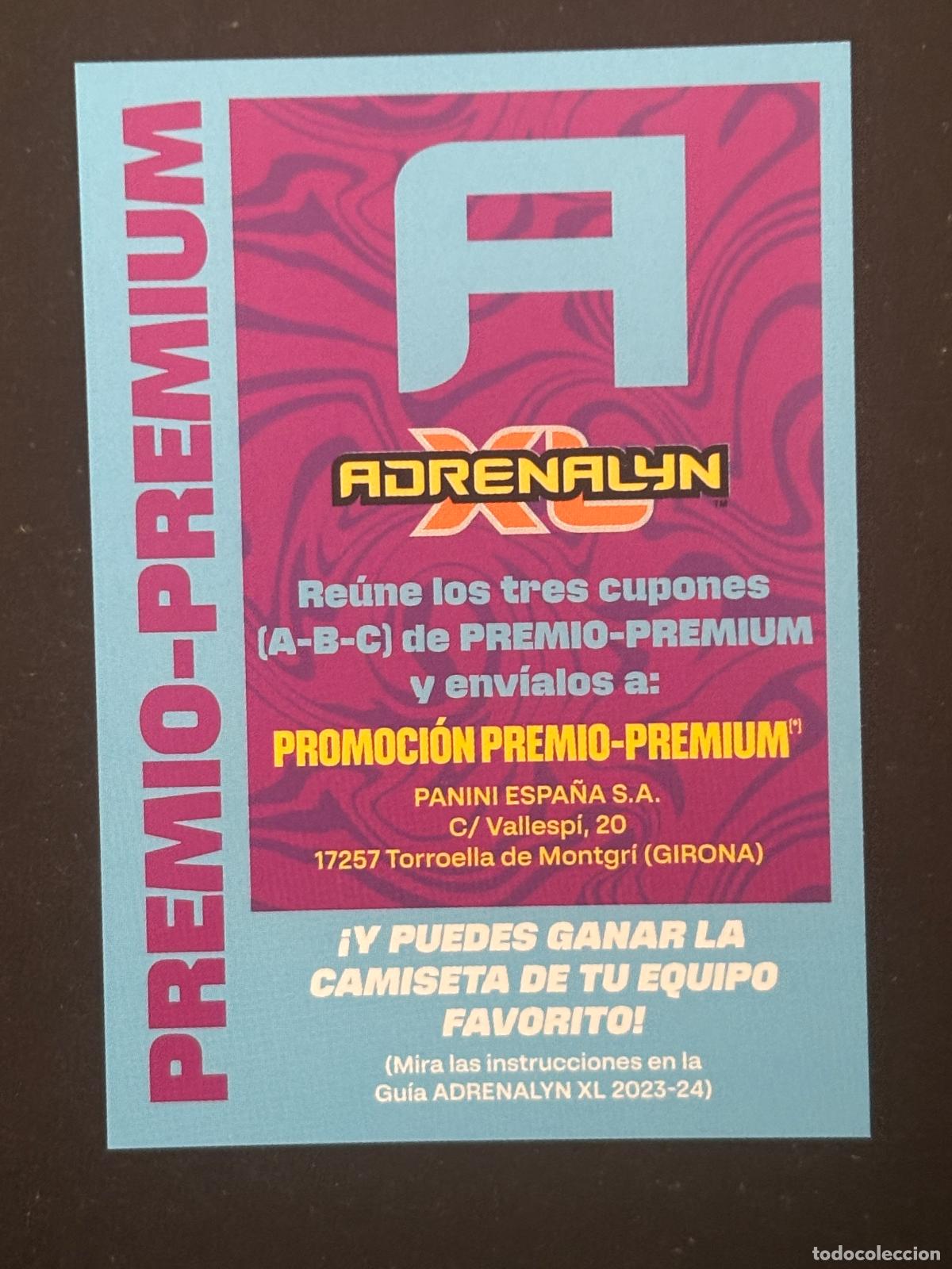Cromos de f&uacute;tbol: PREMIO PREMIUM A SOBRE PREMIUM ADRENALYN XL LALIGA EA SPORTS 23-24 2023-2024 PANINI