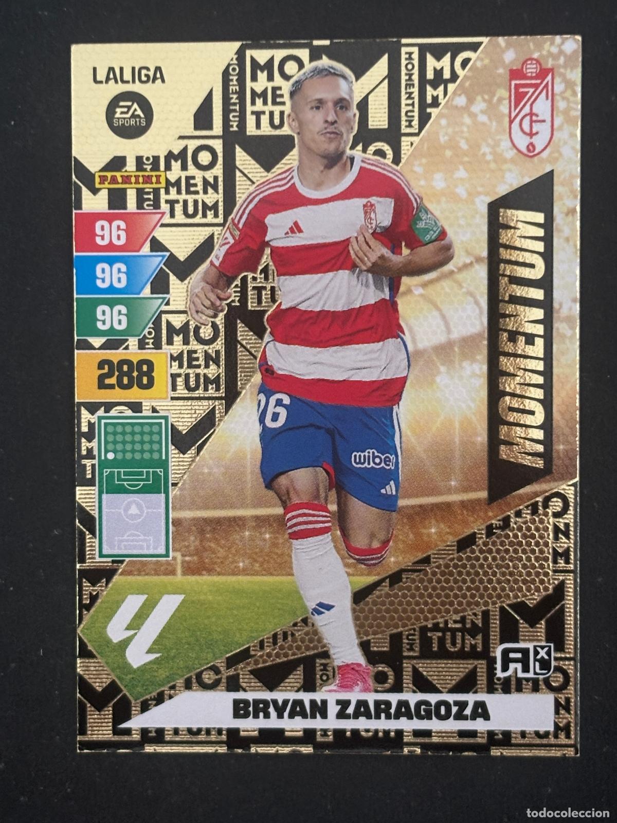 Cromos de f&uacute;tbol: BRYAN ZARAGOZA GRANADA MOMENTUM ADRENALYN XL LALIGA EA SPORTS 23-24 2023-2024 PANINI