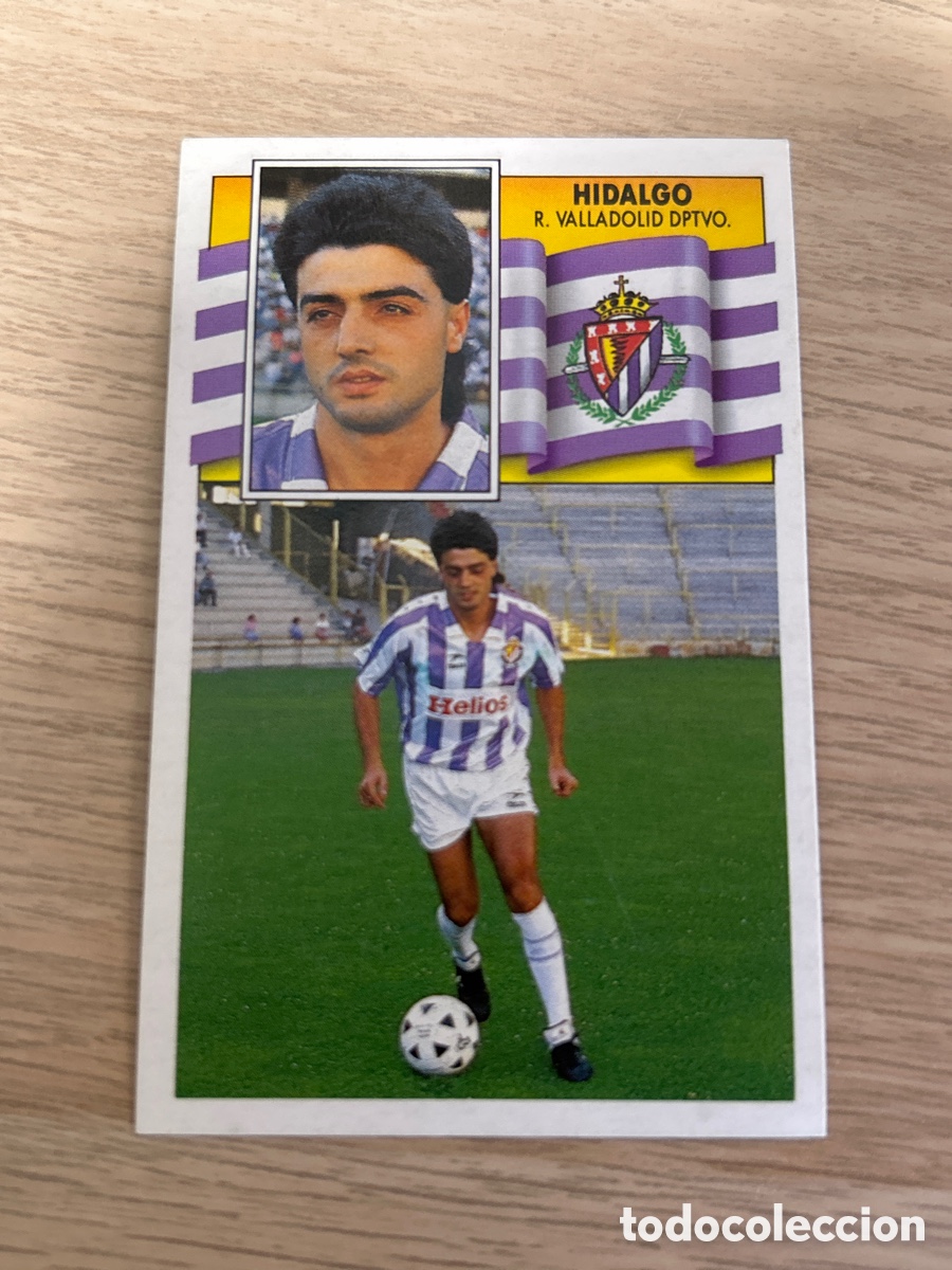 Cromos de f&uacute;tbol: HIDALGO VALLADOLID LIGA ESTE 1990 1991 90 91 NUNCA PEGADO SIN PEGAR