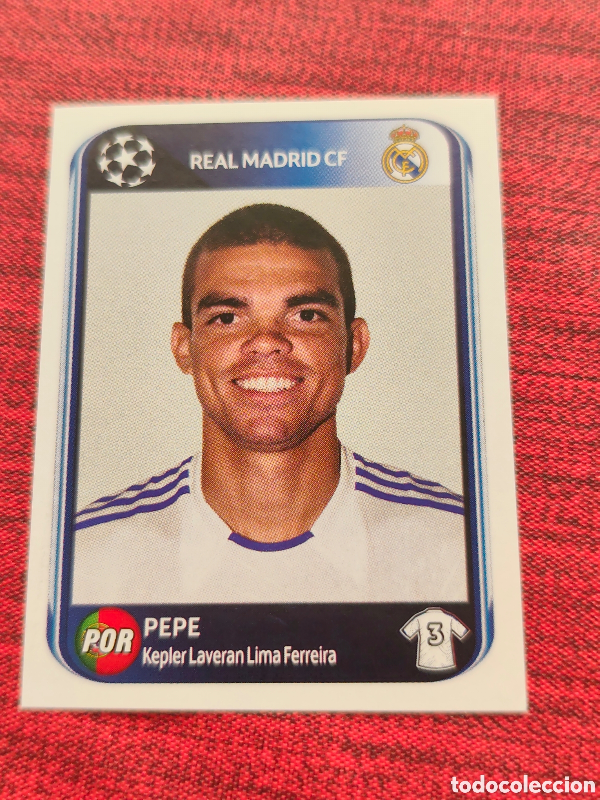 Cromos de f&uacute;tbol: 435 PEPE REAL MADRID UEFA CHAMPIONS LEAGUE 2010 2011 PANINI
