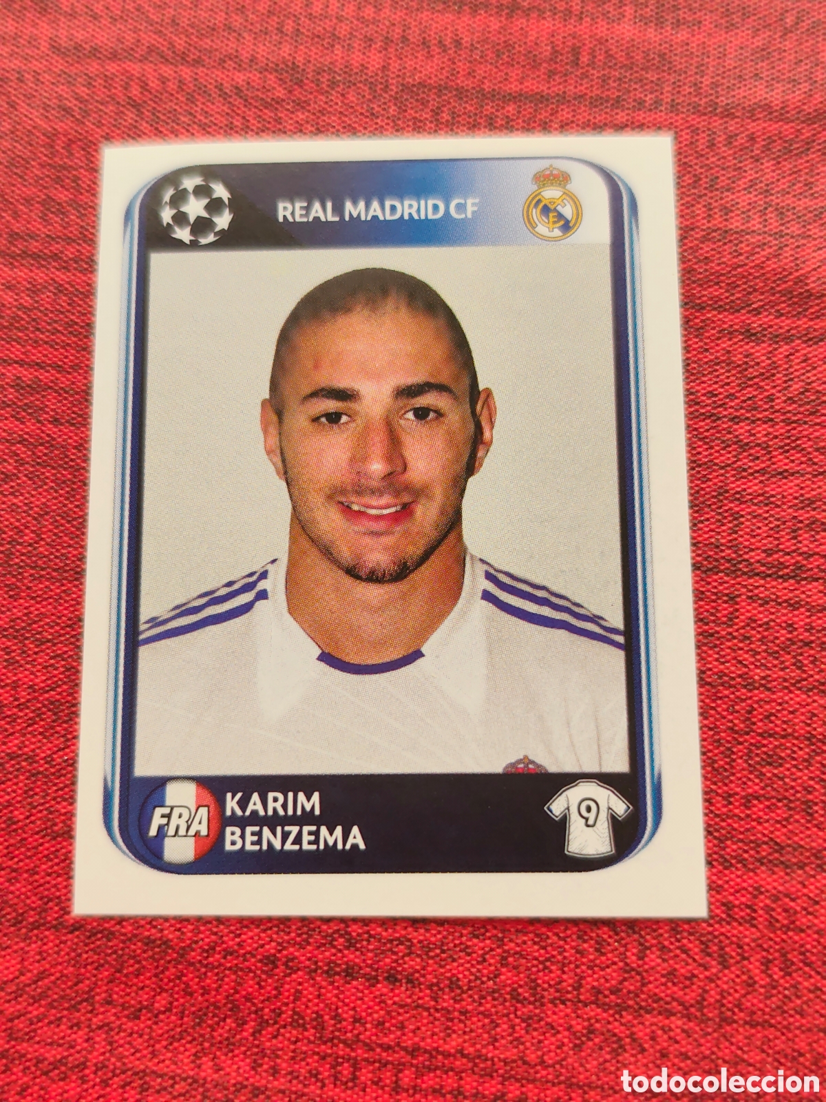 Cromos de f&uacute;tbol: 445 BENZEMA REAL MADRID UEFA CHAMPIONS LEAGUE 2010 2011 PANINI