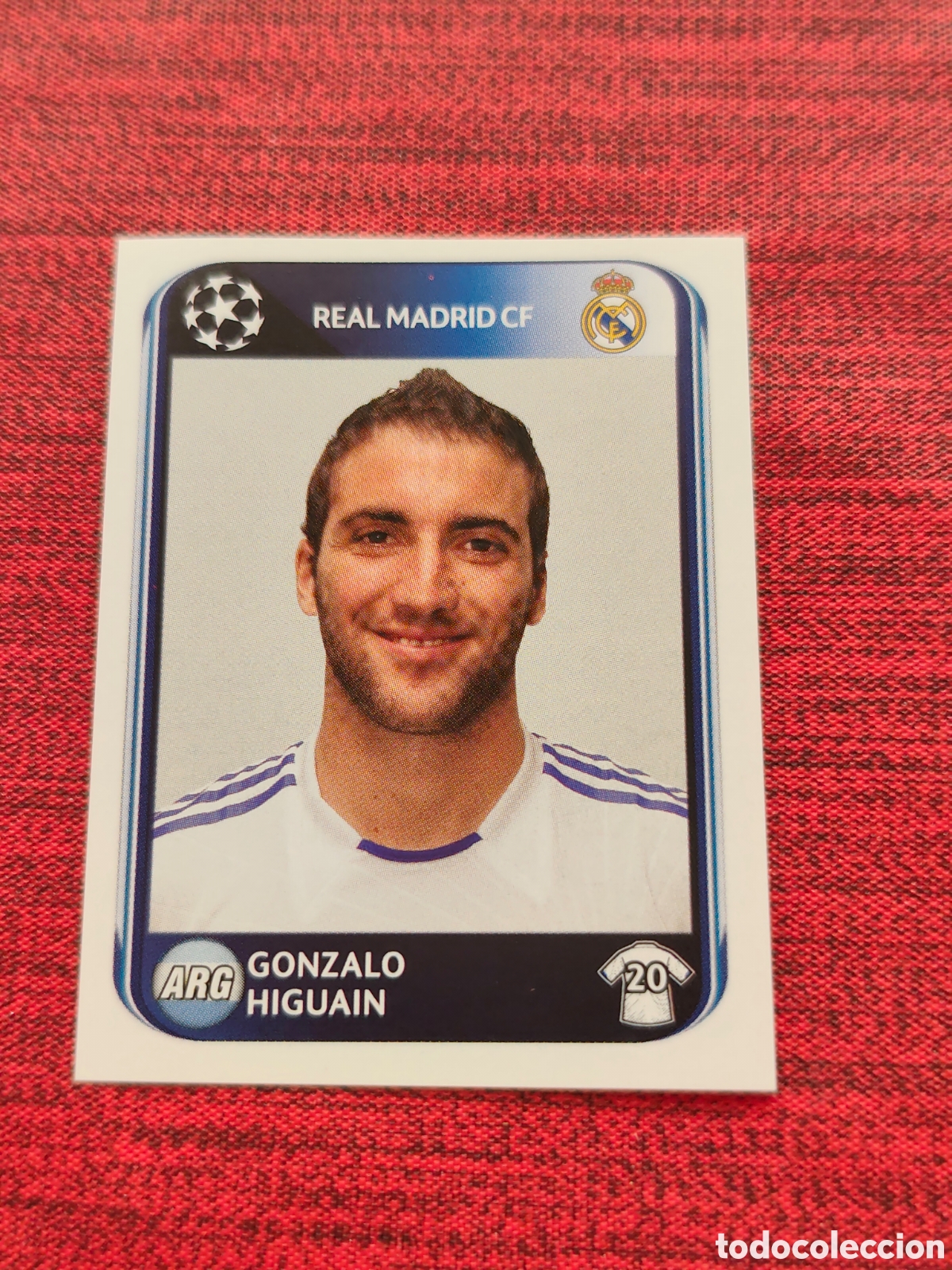 Cromos de f&uacute;tbol: 446 HIGUA&Iacute;N REAL MADRID UEFA CHAMPIONS LEAGUE 2010 2011 PANINI