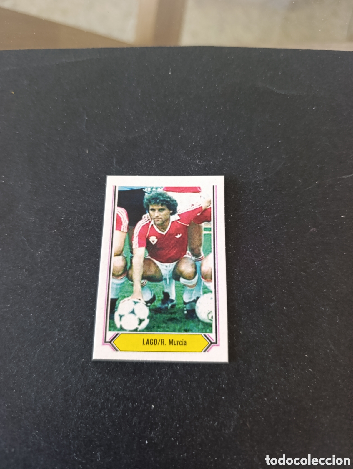 Cromos de f&uacute;tbol: Cromo Lago Real Murcia Liga Este 80 81, ampliaci&oacute;n de la colecci&oacute;n.