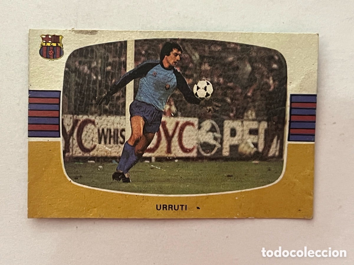 Cromos de f&uacute;tbol: F.C. BARCELONA, URRUTI, CROMOS CANO. CAMPEONATO LIGA 84 85 - 1984 1985