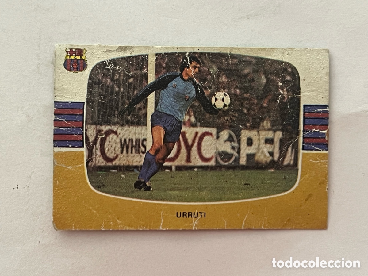 Cromos de f&uacute;tbol: F.C. BARCELONA, URRUTI, CROMOS CANO. CAMPEONATO LIGA 84 85 - 1984 1985