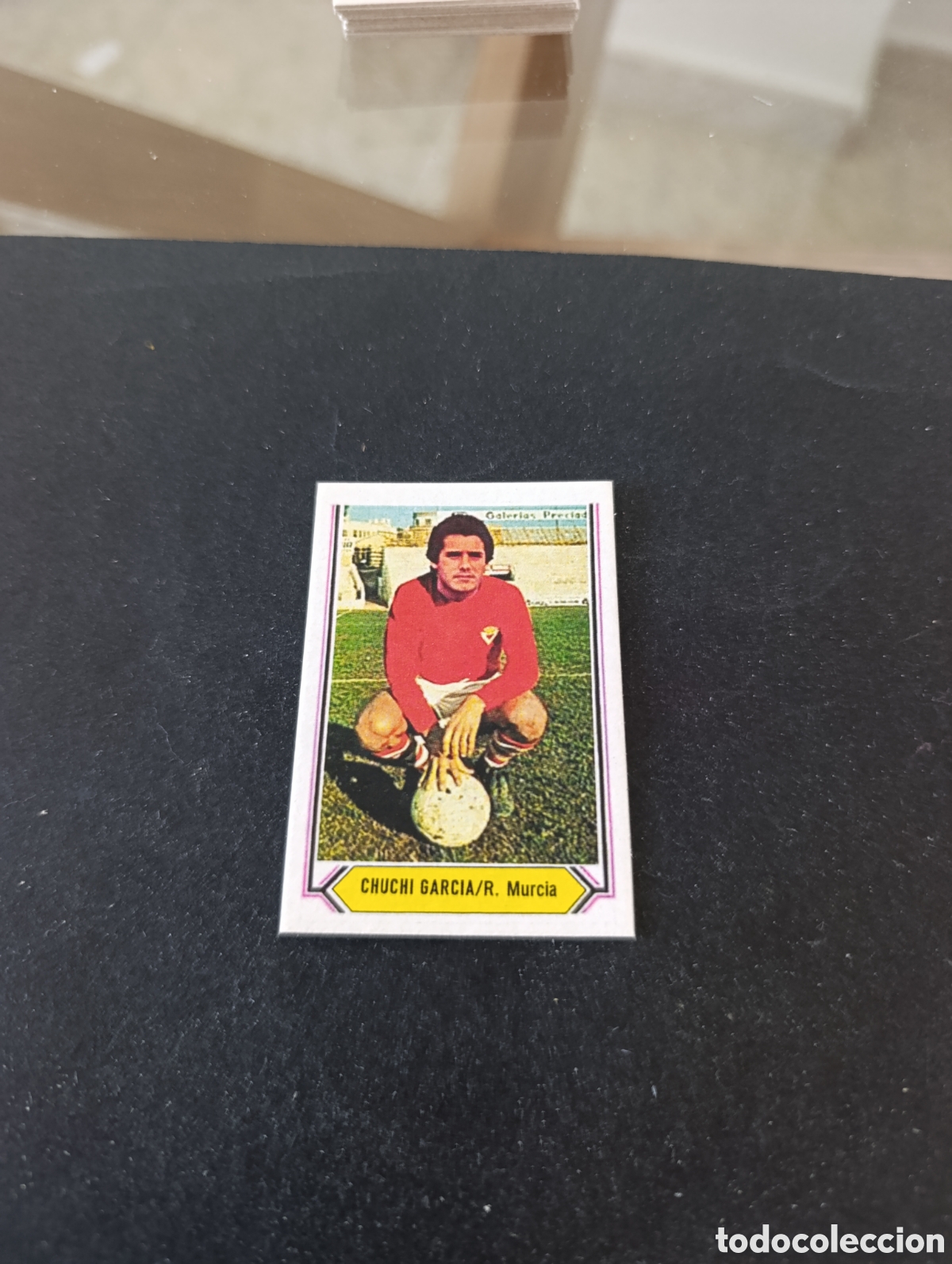 Cromos de f&uacute;tbol: Cromo Chuchi Garc&iacute;a Real Murcia Liga Este 80 81, ampliaci&oacute;n de la colecci&oacute;n.