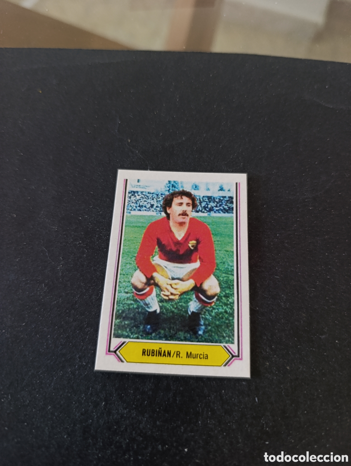 Cromos de f&uacute;tbol: Cromo Rubi&ntilde;an Real Murcia Liga Este 80 81, ampliaci&oacute;n de la colecci&oacute;n.