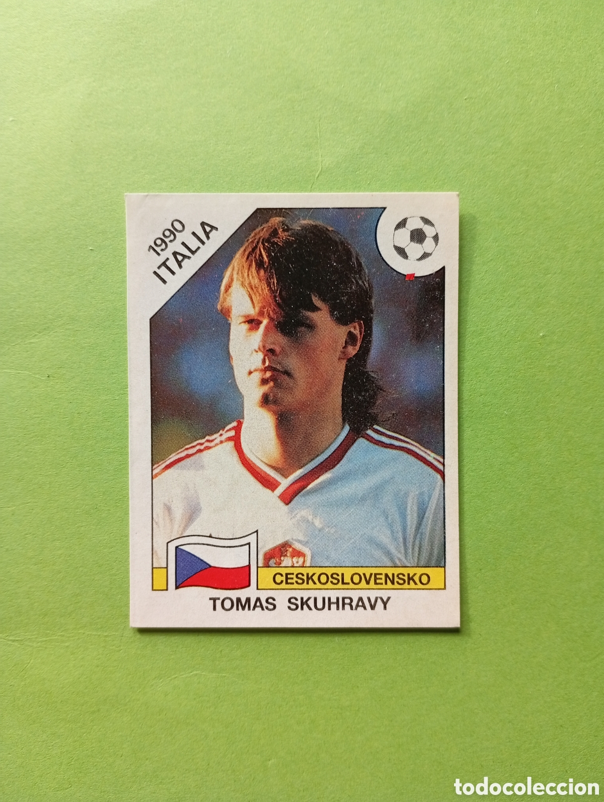 Football Stickers: 1990 ITALIA 90 - N&ordm; 94 TOMAS SKUHRAVY - CHECOSLOVAQUIA - ED. CARVAJAL / PANINI
