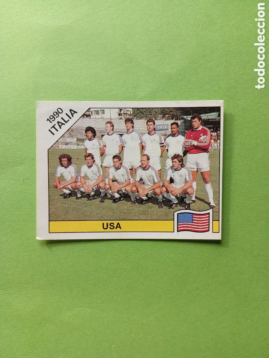 Football Stickers: 1990 ITALIA 90 - N&ordm; 98 EQUIPO - USA - ED. CARVAJAL / PANINI