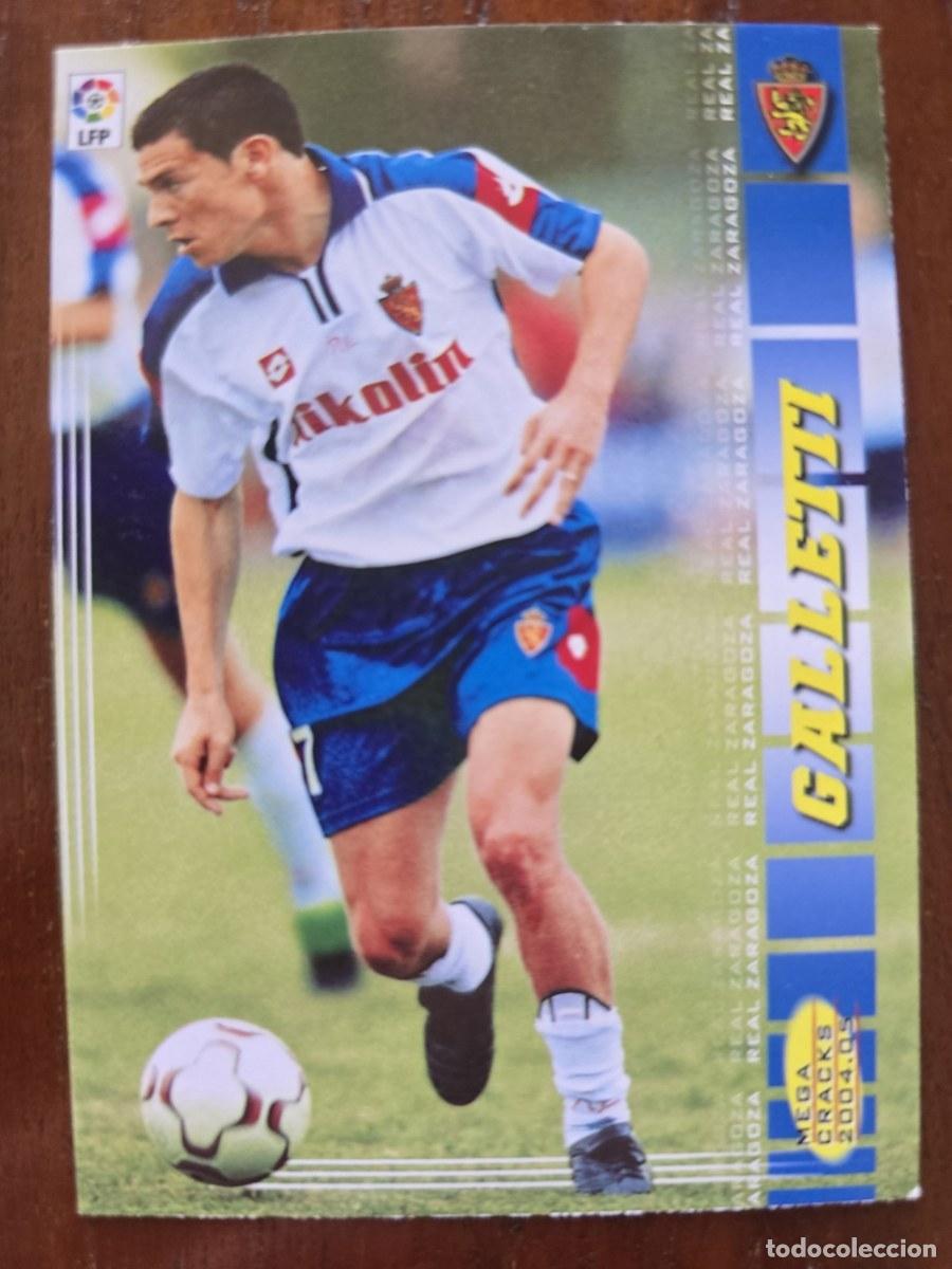 Cromos de f&uacute;tbol: Cromo Futbol.Galletti.Real Zaragoza.Liga 2004-2005.Megacracks.Panini
