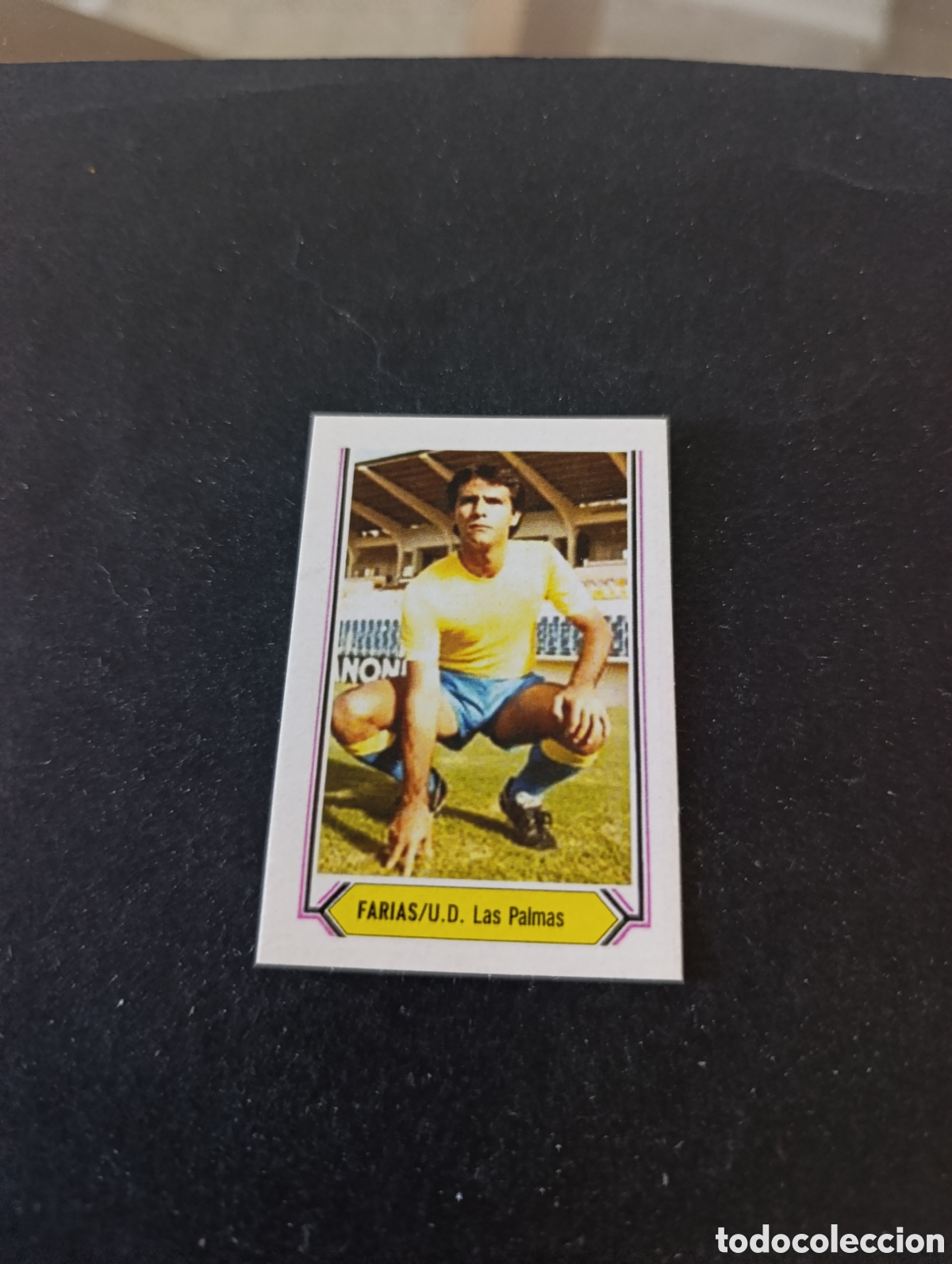 Cromos de f&uacute;tbol: Cromo Farias UD Las Palmas Liga Este 80 81, ampliaci&oacute;n de la colecci&oacute;n.