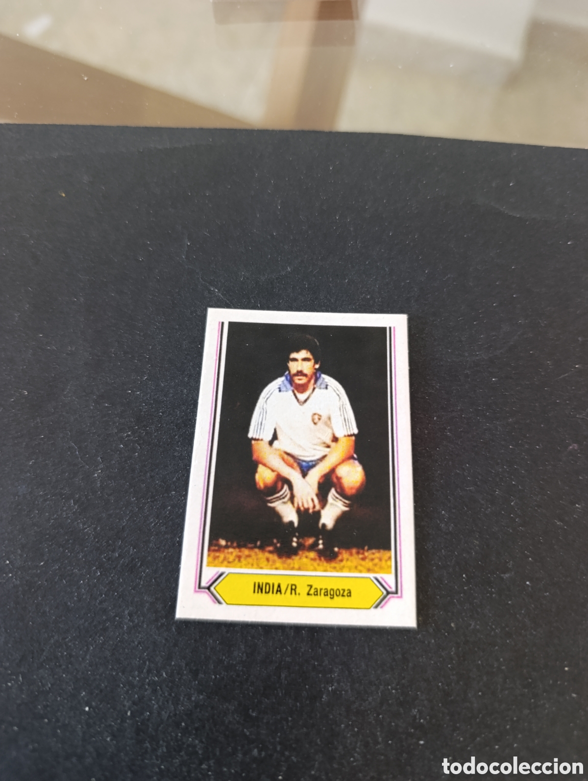 Cromos de f&uacute;tbol: Cromo India Real Zaragoza Liga Este 80 81, ampliaci&oacute;n de la colecci&oacute;n.