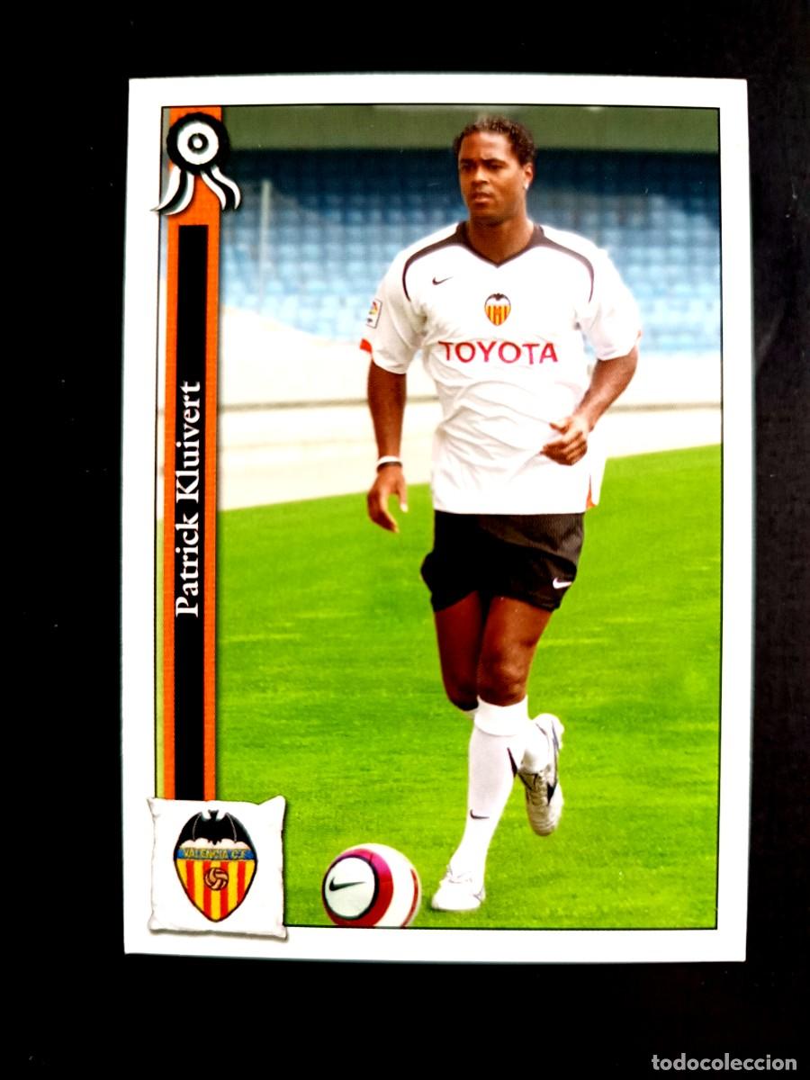 Cromos de f&uacute;tbol: 186 PATRICK KLUIVERT - ROOKIE EN EL VALENCIA C.F. - MUNDICROMO 2006