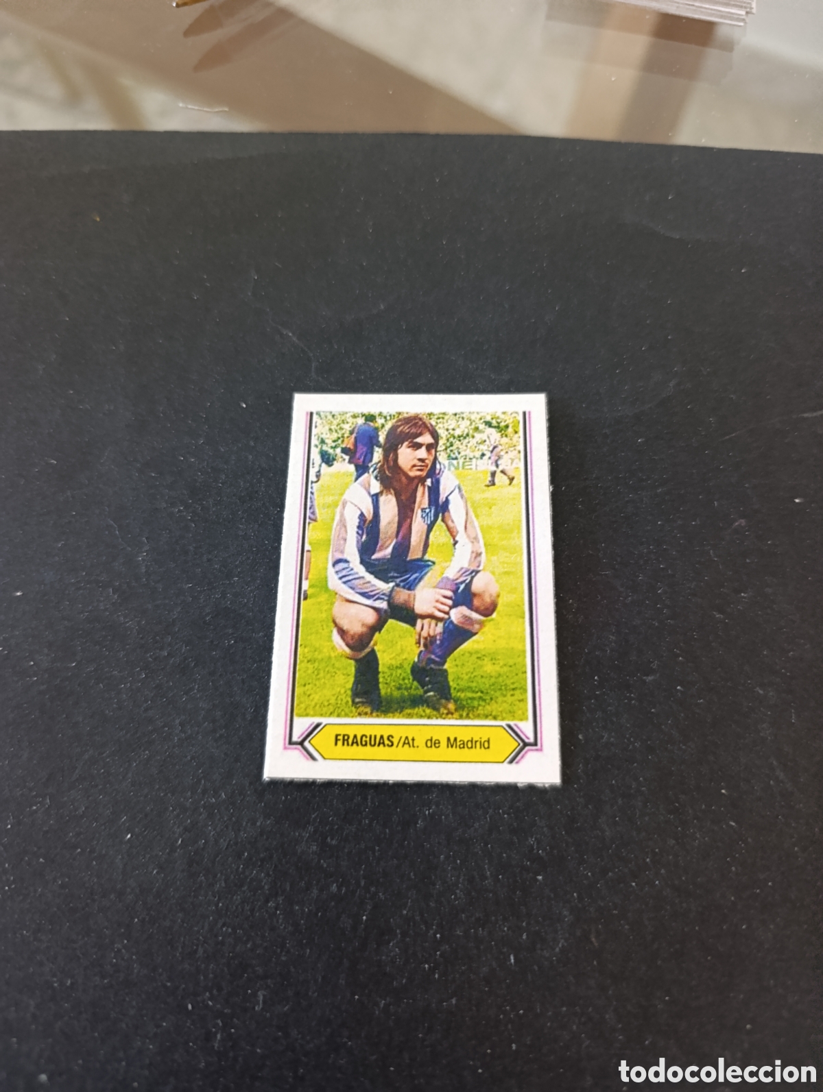 Cromos de f&uacute;tbol: Cromo Fraguas Atl&eacute;tico Madrid Liga Este 80 81, ampliaci&oacute;n de la colecci&oacute;n.