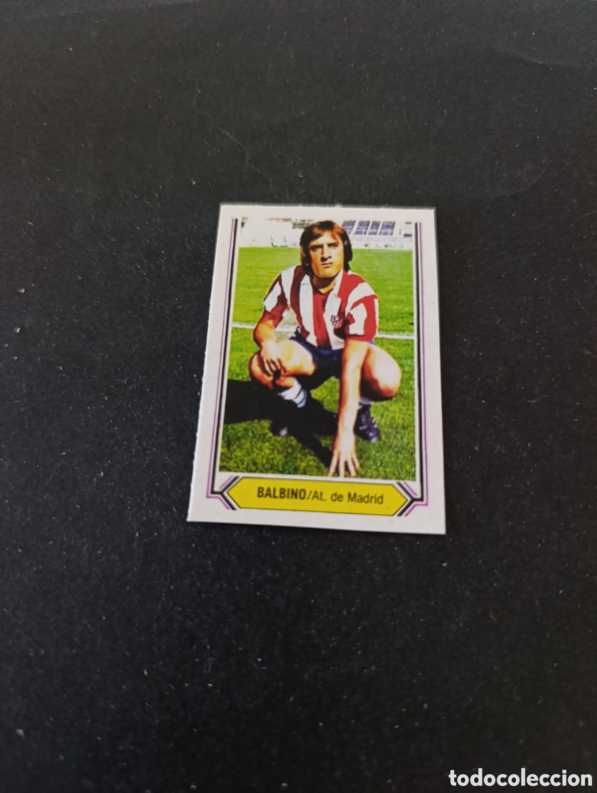 Cromos de f&uacute;tbol: Cromo Balbino Atl&eacute;tico Madrid Liga Este 80 81, ampliaci&oacute;n de la colecci&oacute;n.