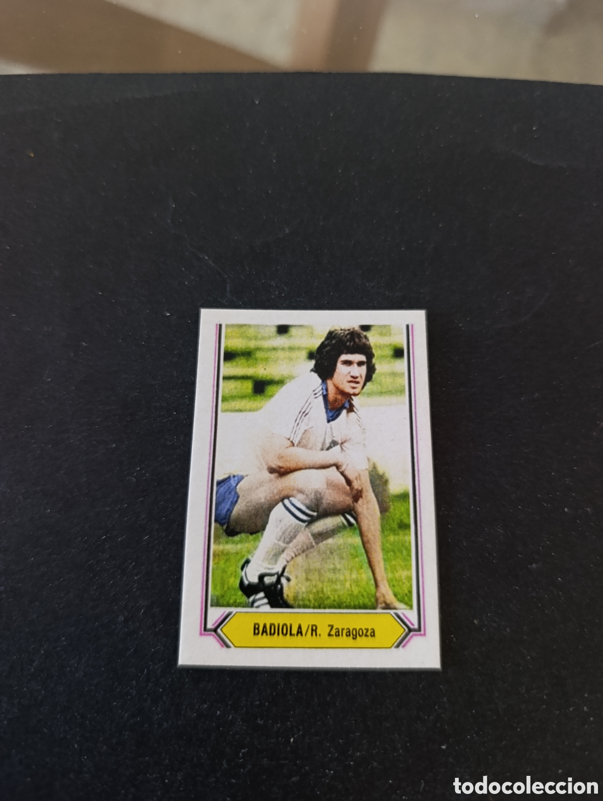 Cromos de f&uacute;tbol: Cromo Badiola Real Zaragoza Liga Este 80 81, ampliaci&oacute;n de la colecci&oacute;n.
