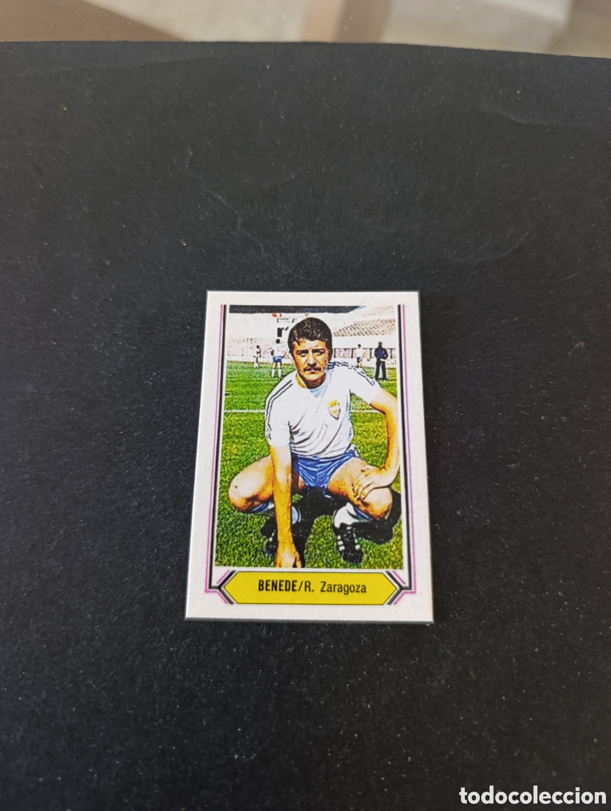 Cromos de f&uacute;tbol: Cromo Benede Real Zaragoza Liga Este 80 81, ampliaci&oacute;n de la colecci&oacute;n.
