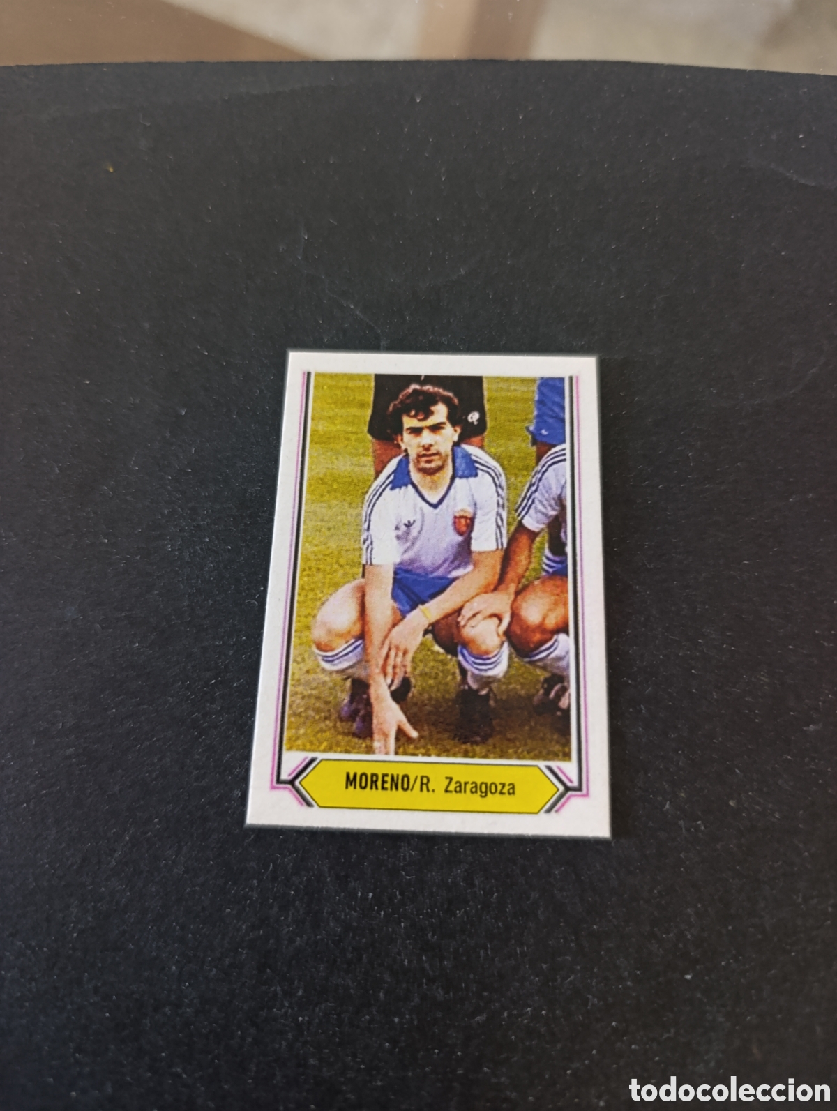 Cromos de f&uacute;tbol: Cromo Moreno Real Zaragoza Liga Este 80 81, ampliaci&oacute;n de la colecci&oacute;n.