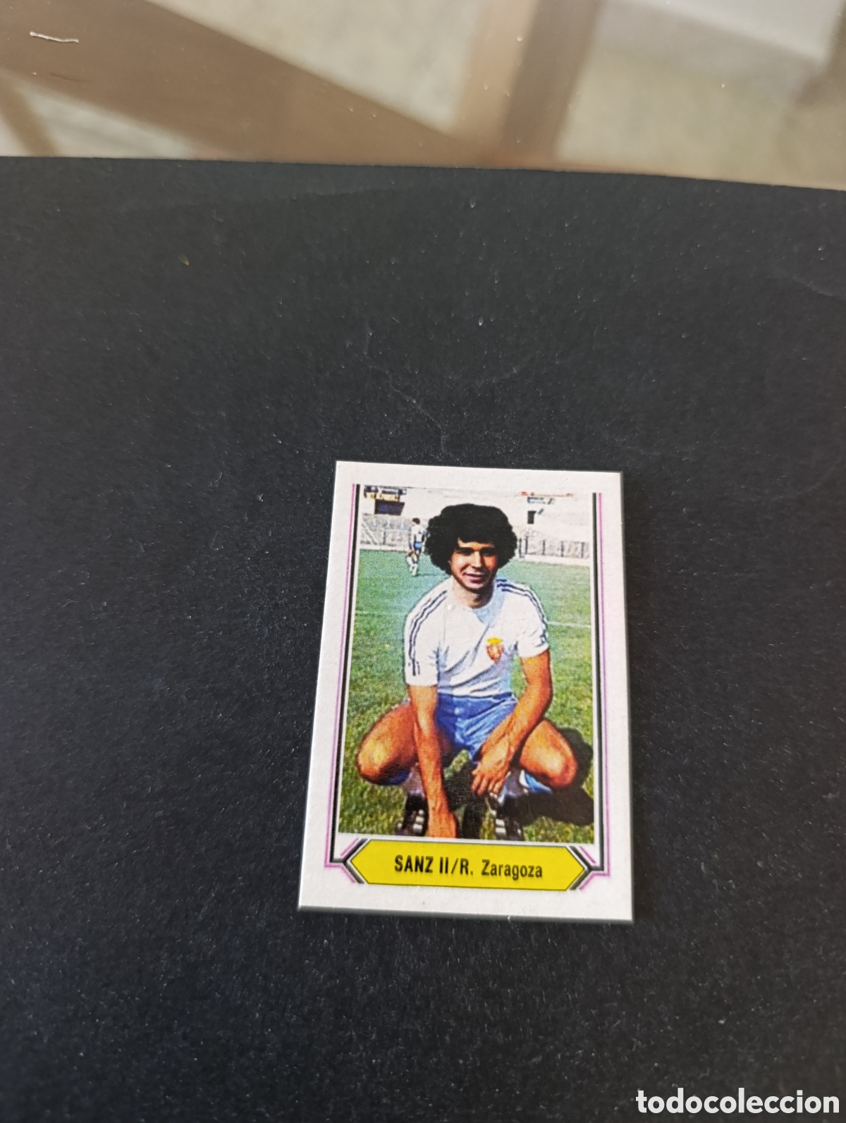 Cromos de f&uacute;tbol: Cromo Sanz II Real Zaragoza Liga Este 80 81, ampliaci&oacute;n de la colecci&oacute;n.