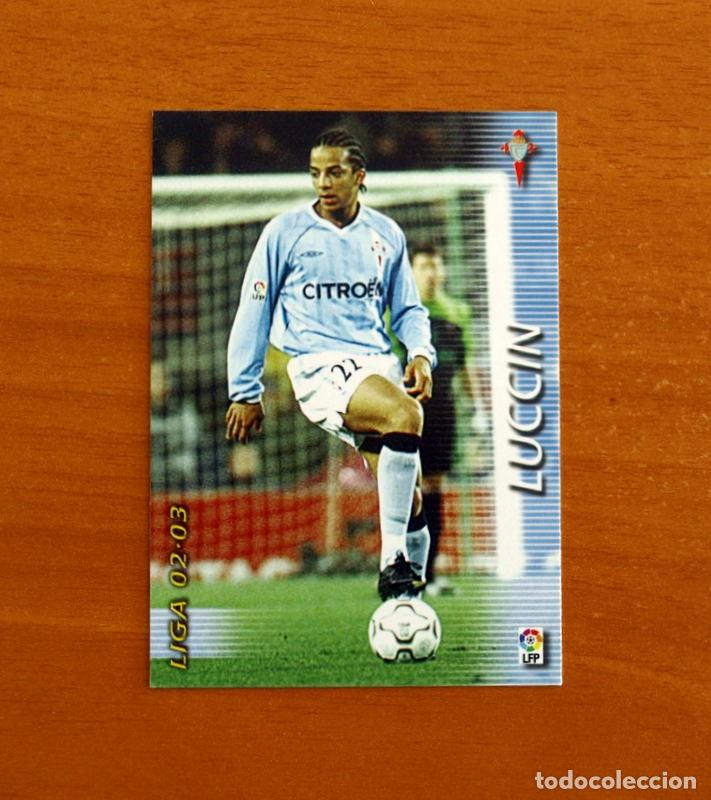 Figurine di Calcio: Celta de Vigo -N&ordm; 101 Luccin -Mega Fichas Liga 2002-2003-02-03 -Megafichas Panini Sports
