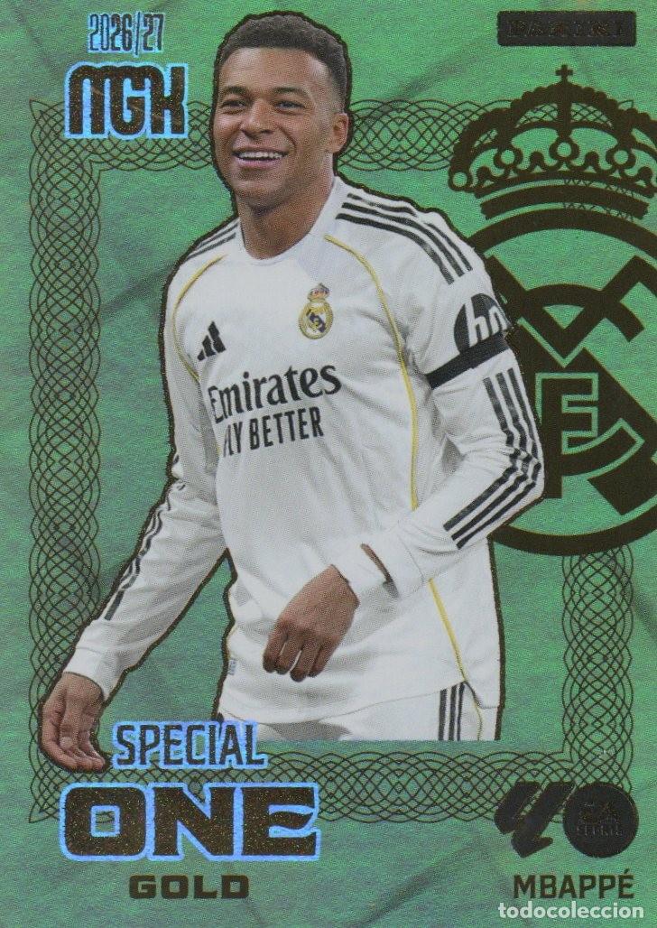 Figurine di Calcio: Cromo Special One Gold Mbappe MGK 26/27