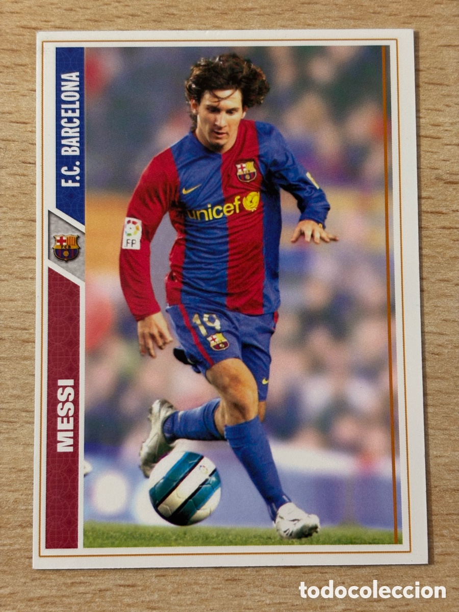 Cromos de f&uacute;tbol: # 47 Messi FC Barcelona 2007 2008 07 08, perfecto estado Mint condition no rookie