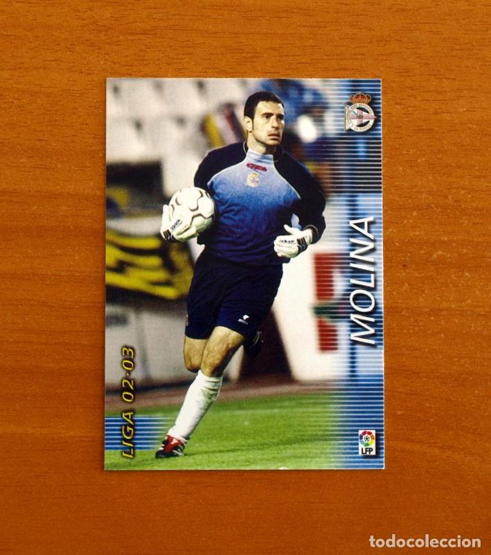 Cromos de f&uacute;tbol: Deportivo La Coru&ntilde;a -N&ordm; 110 Molina -Mega Fichas Liga 2002-2003-02-03 -Megafichas Panini Sports