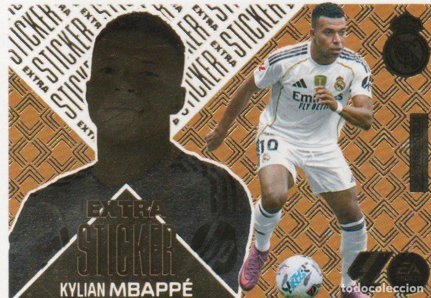 Cromos de f&uacute;tbol: Cromo Extra Sticker Bronce Mbappe Liga 26/27