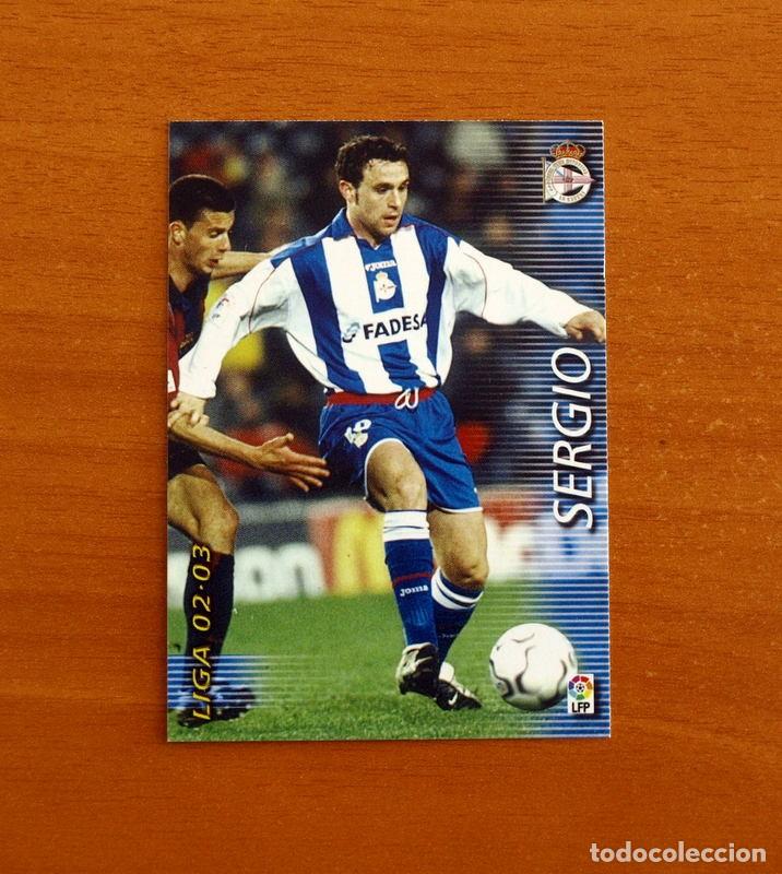 Cromos de f&uacute;tbol: Deportivo La Coru&ntilde;a -N&ordm; 119 Sergio -Mega Fichas Liga 2002-2003-02-03 -Megafichas Panini Sports