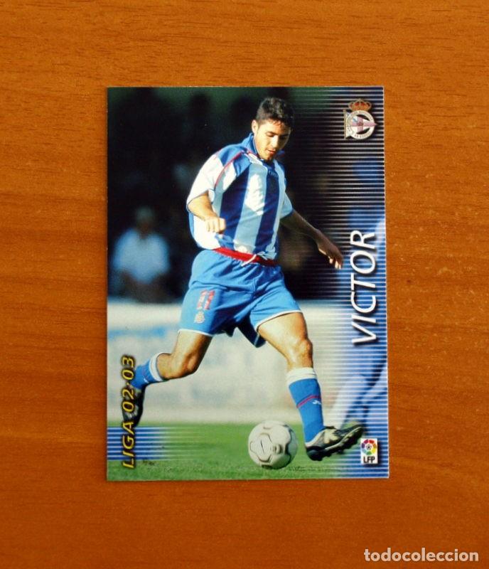 Cromos de f&uacute;tbol: Deportivo La Coru&ntilde;a -N&ordm; 120 V&iacute;ctor -Mega Fichas Liga 2002-2003-02-03 -Megafichas Panini Sports