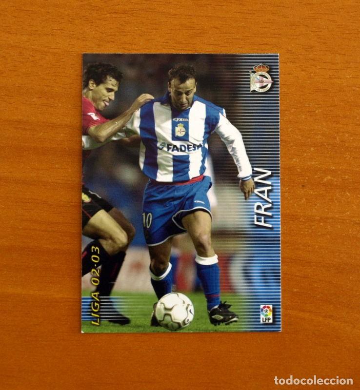 Cromos de f&uacute;tbol: Deportivo La Coru&ntilde;a -N&ordm; 121 Fran -Mega Fichas Liga 2002-2003-02-03 -Megafichas Panini Sports