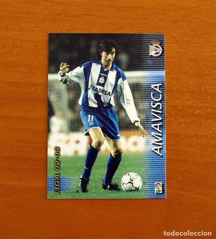 Cromos de f&uacute;tbol: Deportivo La Coru&ntilde;a -N&ordm; 122 Amavisca -Mega Fichas Liga 2002-2003-02-03 -Megafichas Panini Sports