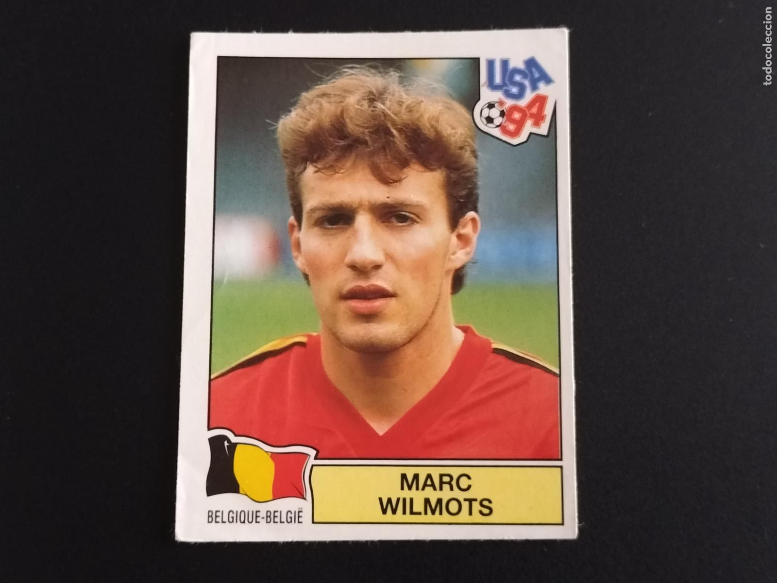 Cromos de f&uacute;tbol: 395 MARC WILMOTS BELGICA CROMOS WORLD CUP MUNDIAL FUTBOL USA 94 U.S.A. 1994