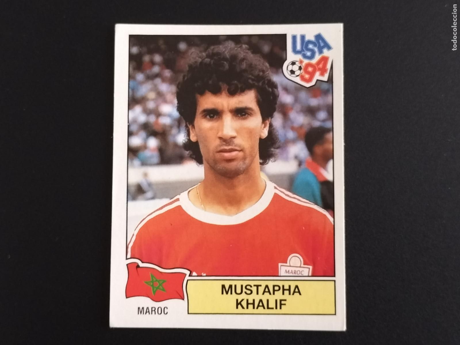 Cromos de f&uacute;tbol: 402 MUSTAPHA KHALIF MARRUECOS CROMOS WORLD CUP MUNDIAL FUTBOL USA 94 U.S.A. 1994