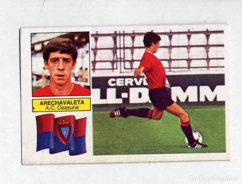 Cromos de f&uacute;tbol: LIGA ESTE 82 83 1982 1983 FICHAJE 28e ARECHAVALETA - CON LIGERAS MARCAS DE DESPEGADO