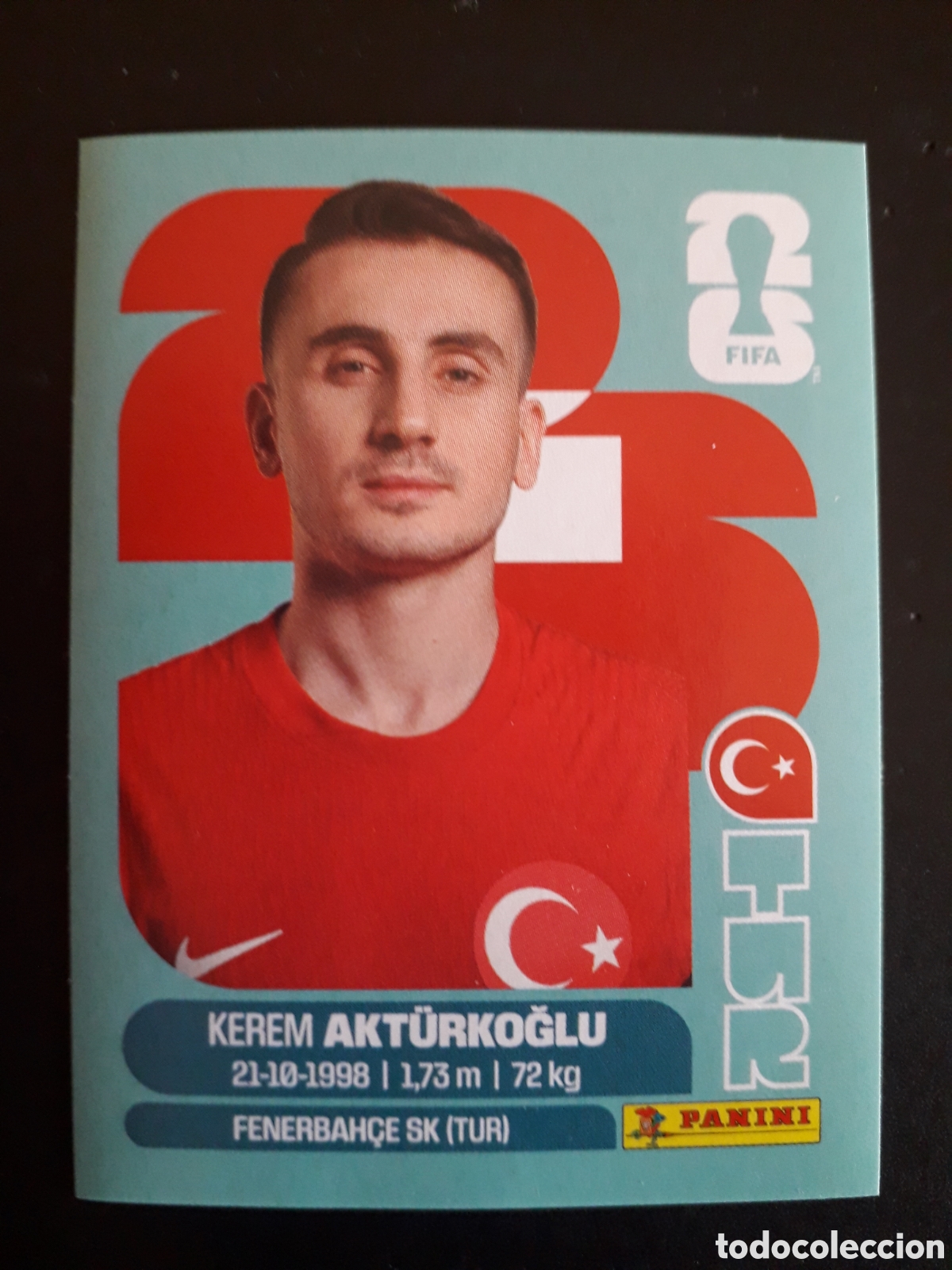 Cromos de f&uacute;tbol: AKT&Uuml;RKOGLU TURQU&Iacute;A TUR 19 MUNDIAL F&Uacute;TBOL 2026 FIFA WORLD CUP PANINI SIN PEGAR PEDIDO M&Iacute;NIMO 3&euro;