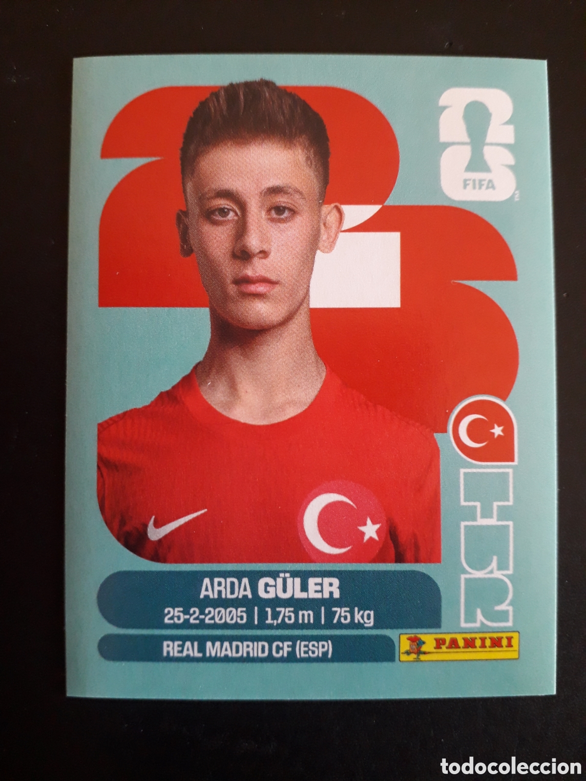 Cromos de f&uacute;tbol: ARDA G&Uuml;LER TURQU&Iacute;A TUR 14 MUNDIAL F&Uacute;TBOL 2026 FIFA WORLD CUP PANINI SIN PEGAR PEDIDO M&Iacute;NIMO 3&euro;