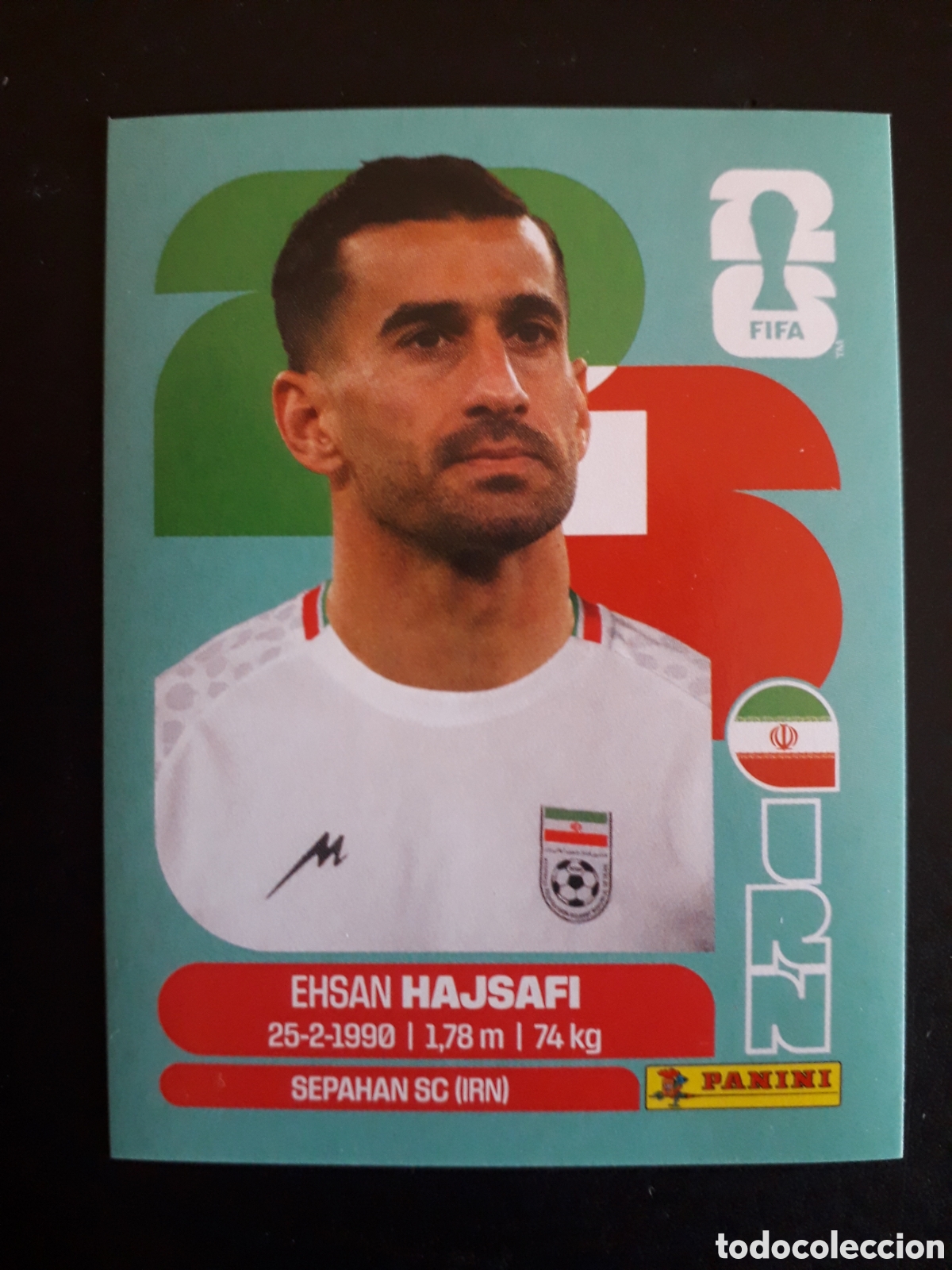 Cromos de f&uacute;tbol: HAJSAFI IR&Aacute;N IRN 4 MUNDIAL F&Uacute;TBOL 2026 FIFA WORLD CUP PANINI SIN PEGAR PEDIDO M&Iacute;NIMO 3&euro;