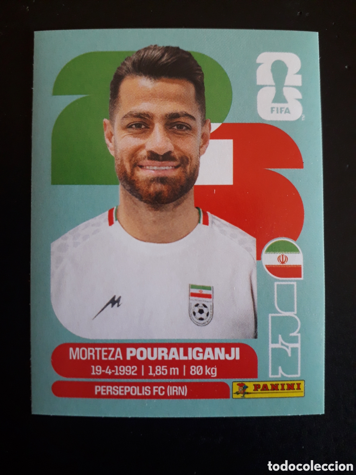 Cromos de f&uacute;tbol: PORAULIGANJI IR&Aacute;N IRN 3 MUNDIAL F&Uacute;TBOL 2026 FIFA WORLD CUP PANINI SIN PEGAR PEDIDO M&Iacute;NIMO 3&euro;