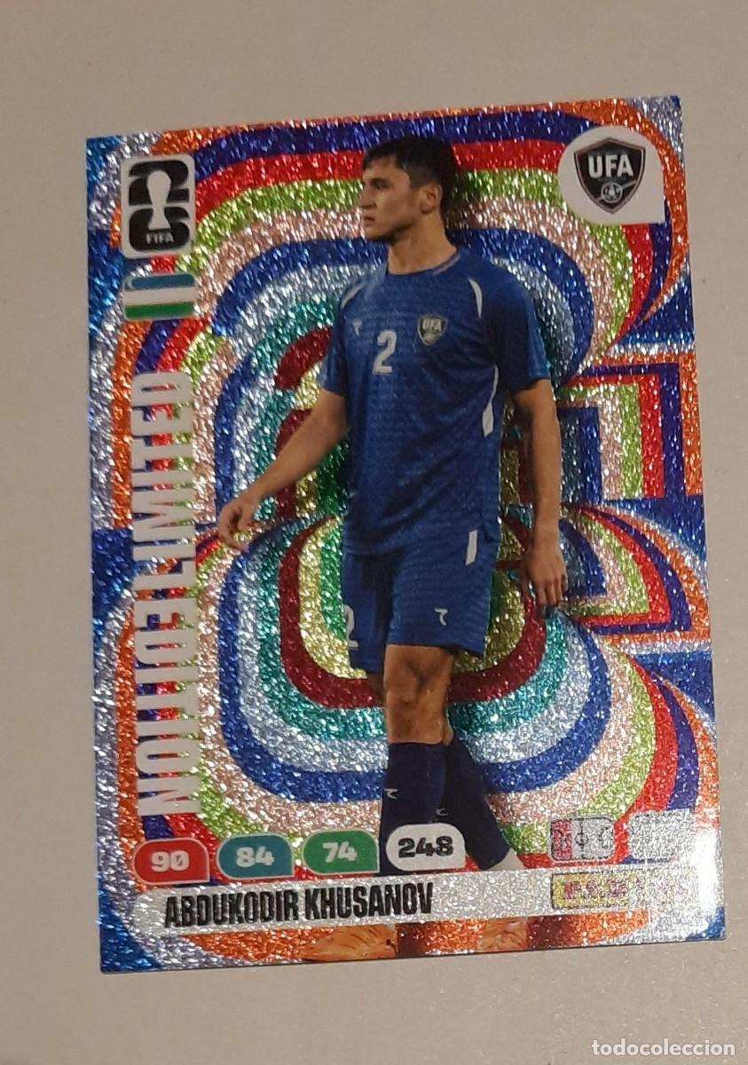 Football Stickers: Abdukodir Khusanov Limited Edition Fifa World Cup 2026