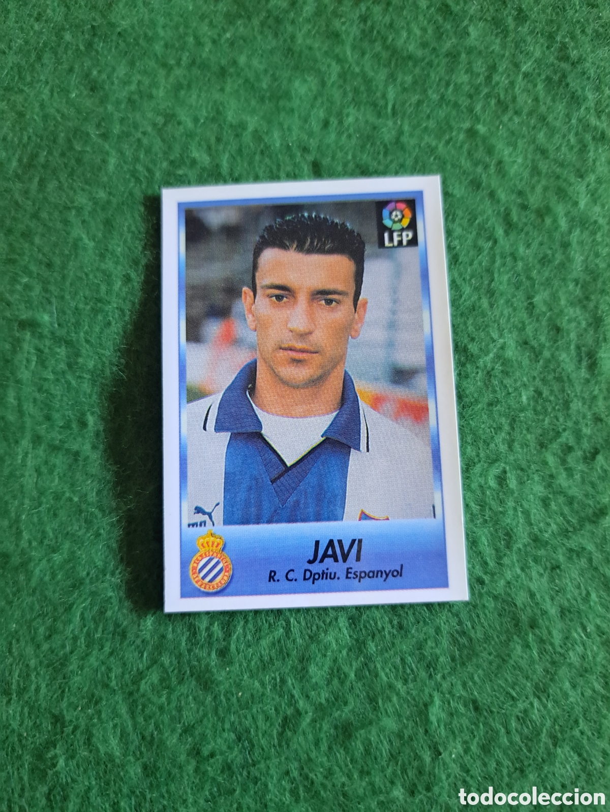Football Stickers: Javi. Espanyol. N&deg;88. Bollycao Liga 96-97. Sigue la Liga